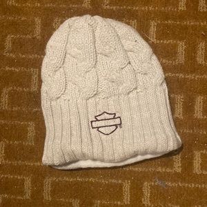 Cream colored Harley Davidson beanie brand new